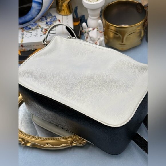 🆕 MARC JACOBS 🧿 NWT The Soft Box 23 - Black & White Leather - Picture 13 of 16